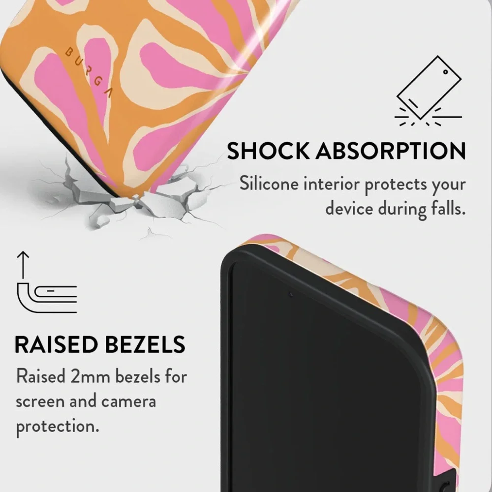 🌸 BURGA 🌸 APPLE IPHONE 15 PRO PHONE CASE - ALOHA TOUGH MAG SAFE